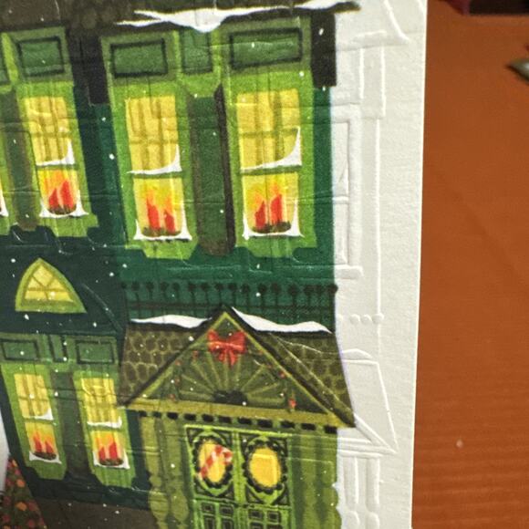 Vintage a lot of 5 used Christmas greeting cards - Picture 6 of 6